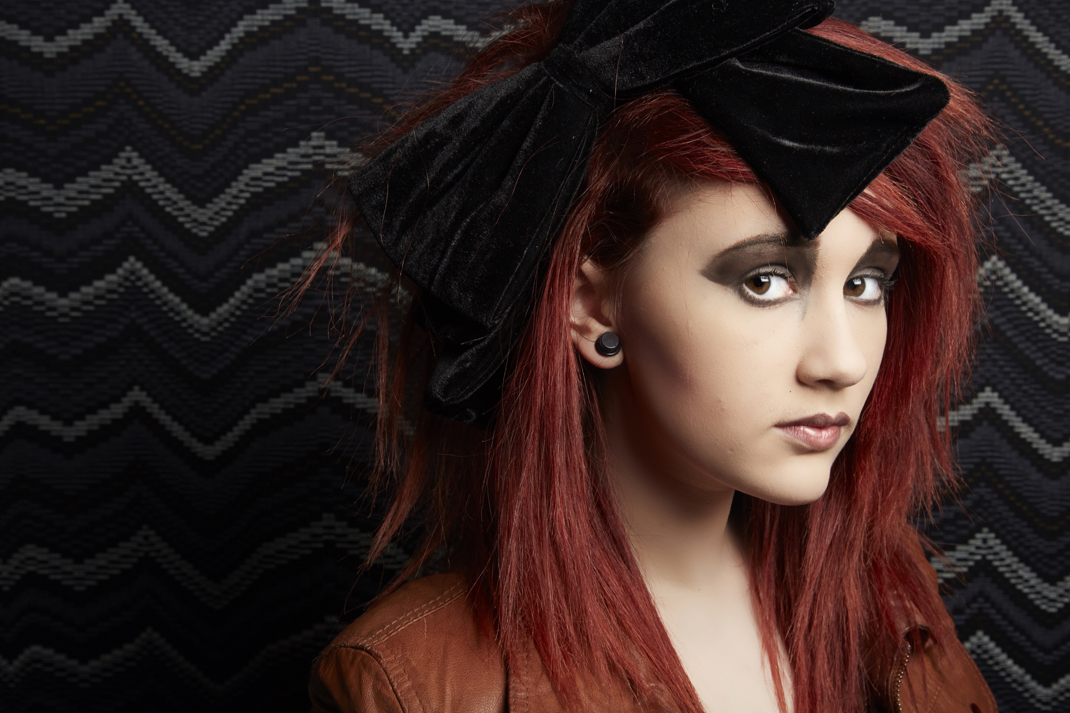 Colourful character portrait from a 1980s themed event