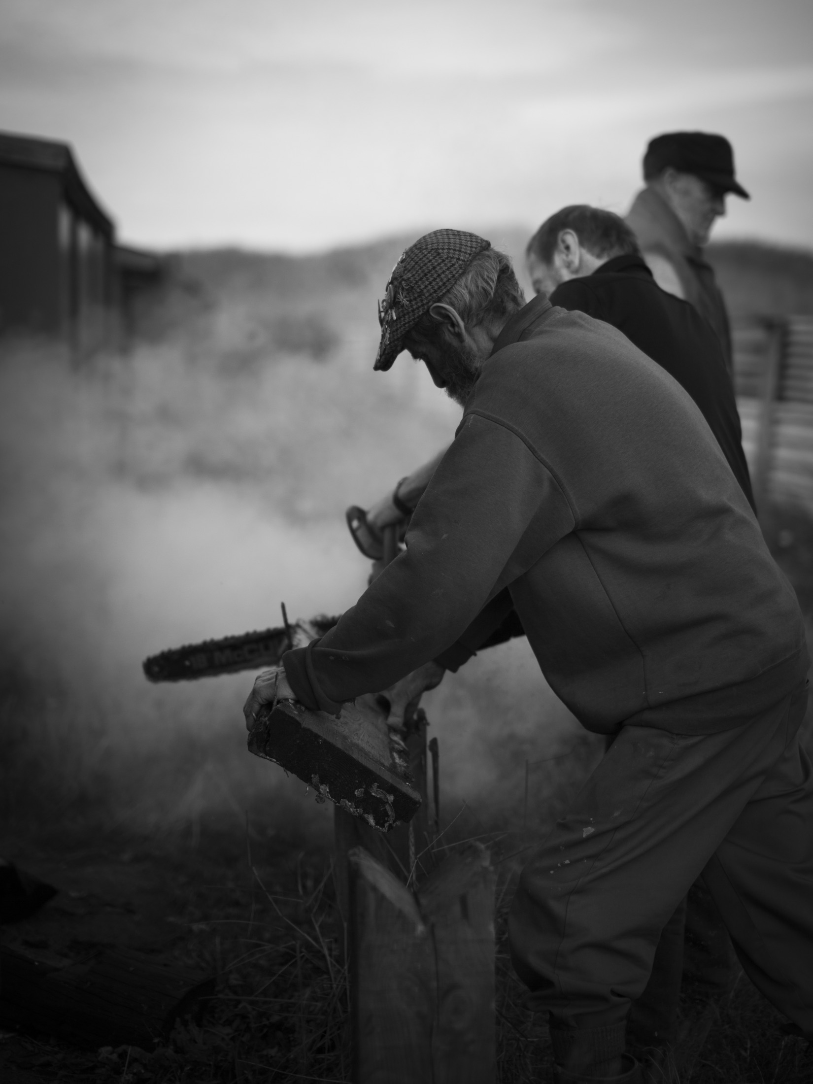 South Gare fishermen working together outdoors