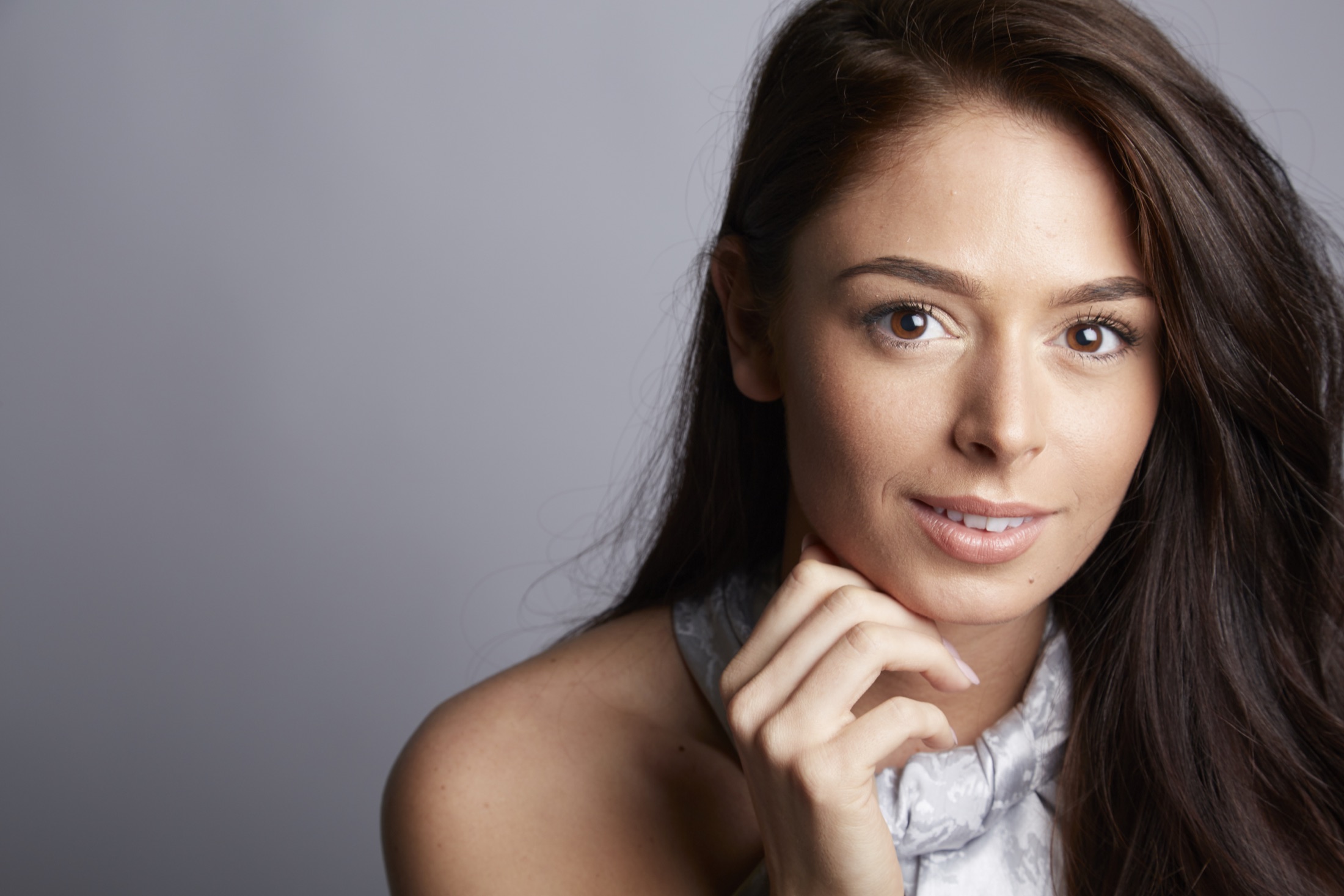 Polished studio beauty and editorial portrait
